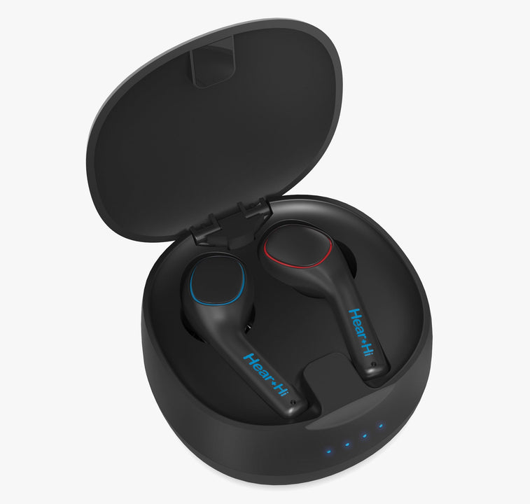 Acuity Duo True Wireless Stereo Assistive Hearing Amplified Earphones - Hear+Hi